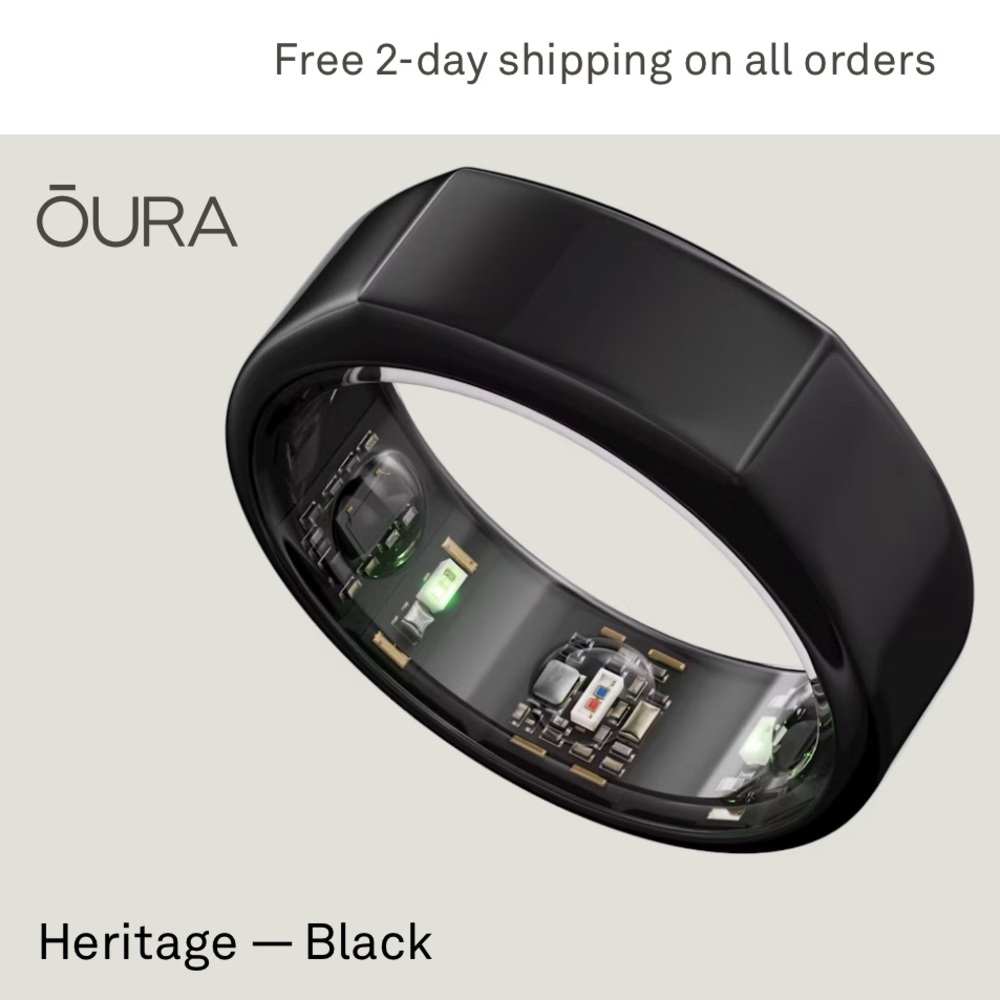 Brand new - Oura ring heritage black